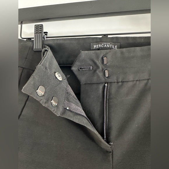 J Crew Mercantile Slim-fit full-length trouser pants black size 0 - Picture 4 of 10